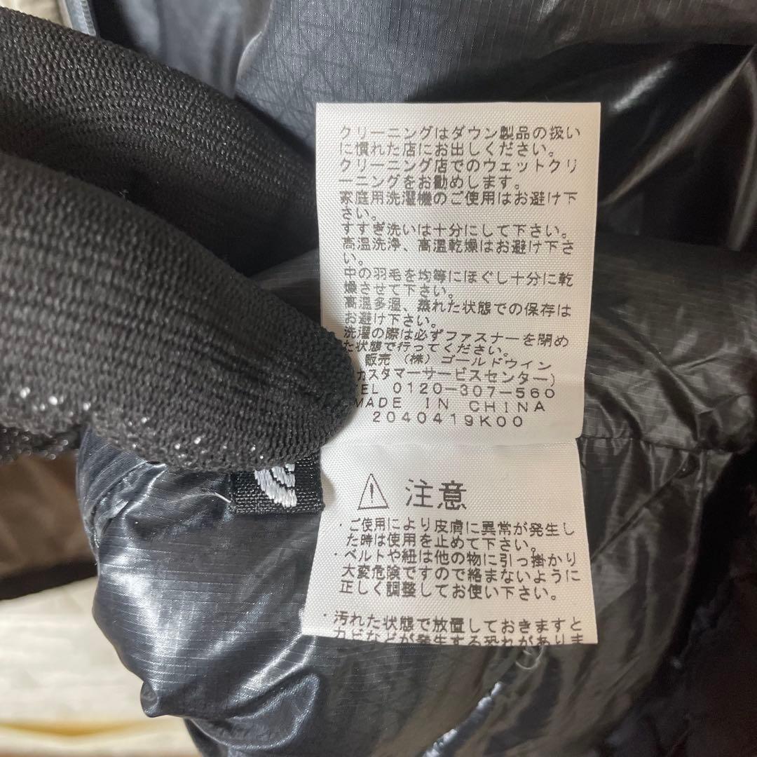 THE NORTH FACE グレー ダウンベスト XLサイズ 【1030】