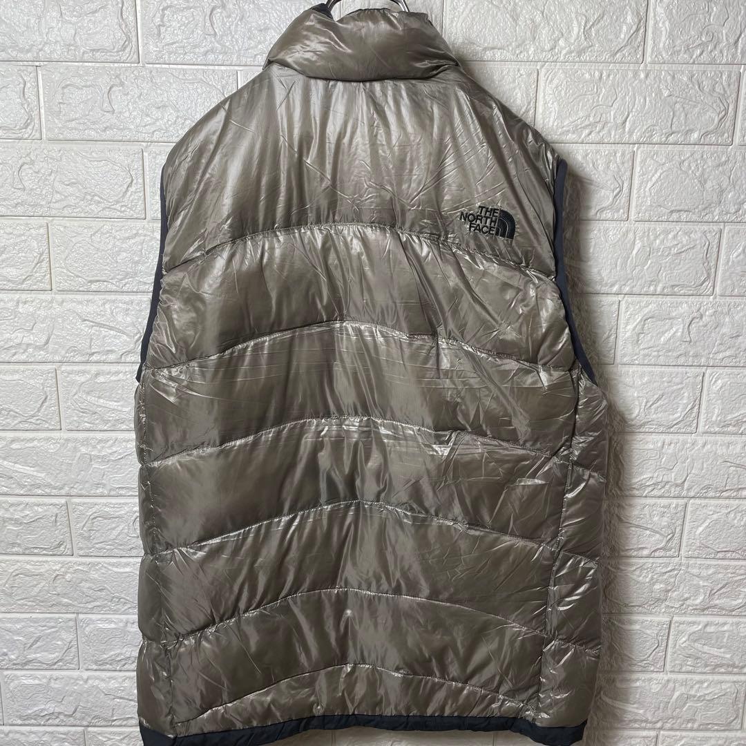 THE NORTH FACE グレー ダウンベスト XLサイズ 【1030】