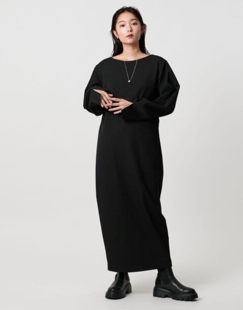 MARW UNITED ARROWS　コクーンスリーブ ワンピース　黒