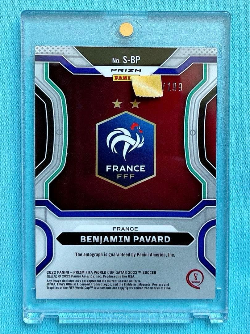 2022 カタールW杯カード ベンジャミン・パバール 直筆サインカード /199