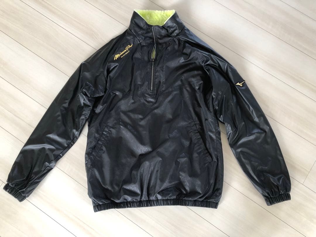MizunoPro ハーフジップジャケット ブラック　Oサイズ