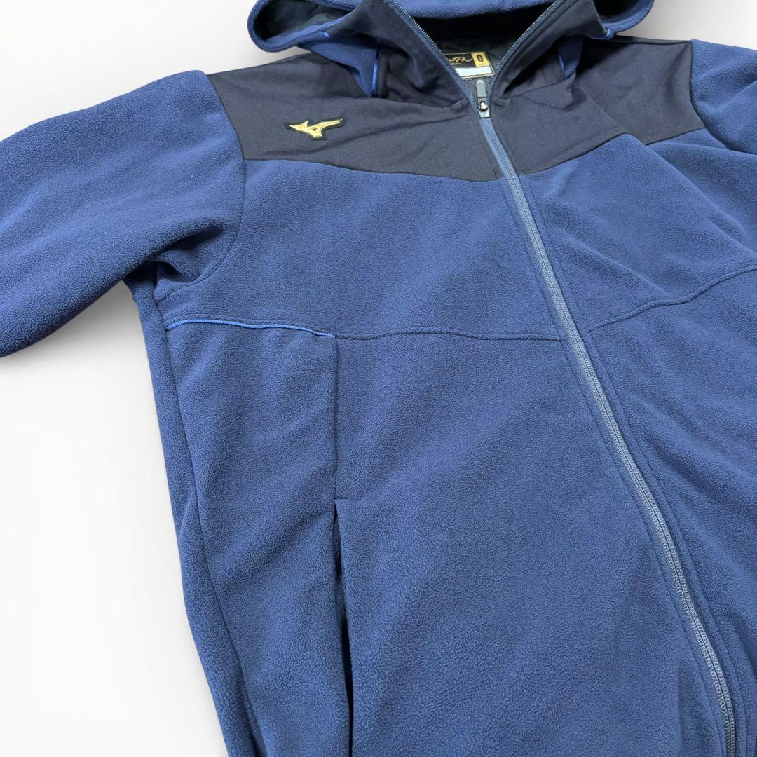 【美品】Mizuno Pro ミズノプロ フリースフーディ サイズO