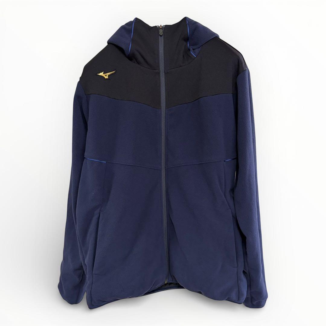 【美品】Mizuno Pro ミズノプロ フリースフーディ サイズO