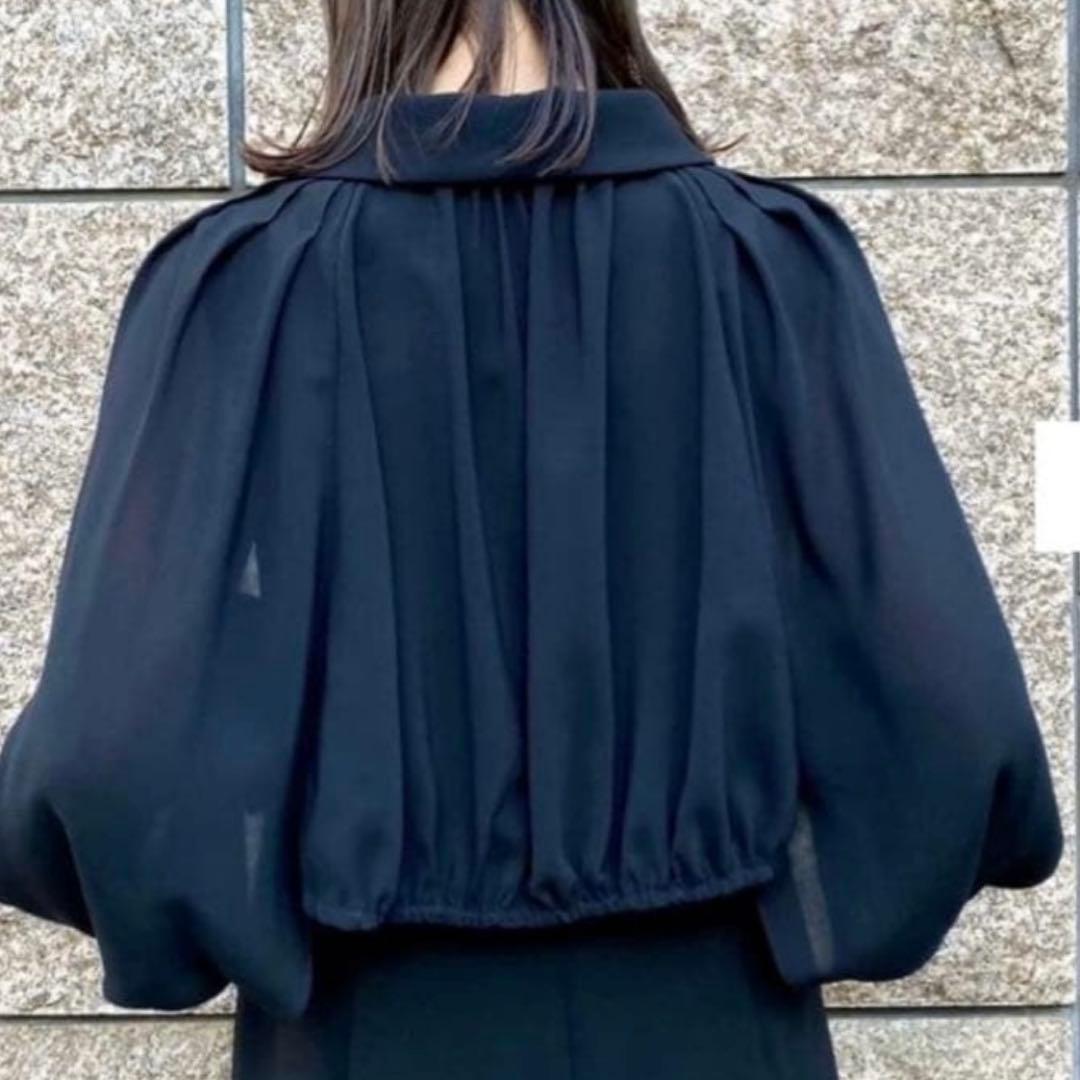 未使用級 グレースコンチネンタル ワンピース シアスリーブレイヤードレス 現行品