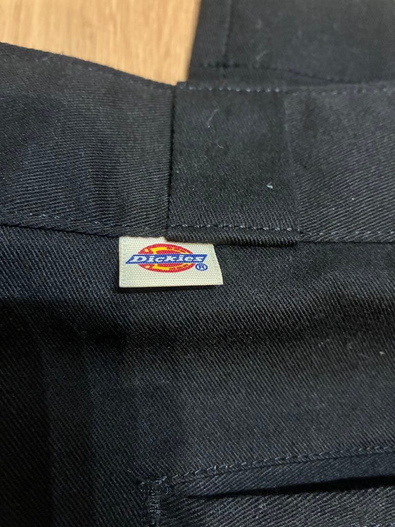 値下げ。Dickies 黒　チビタグ　80年