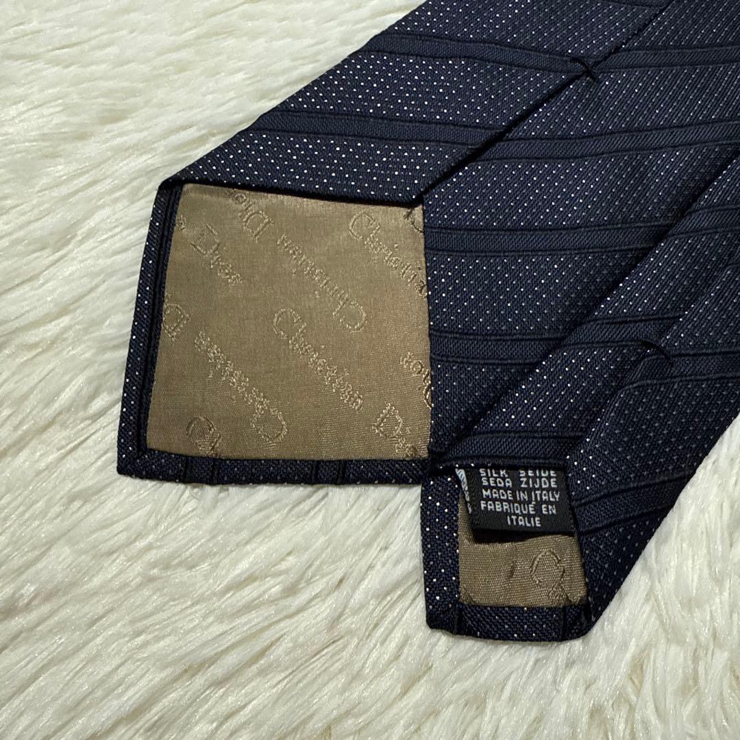 【未使用級】Christian Dior ネクタイ　高級シルク　レジメンタル