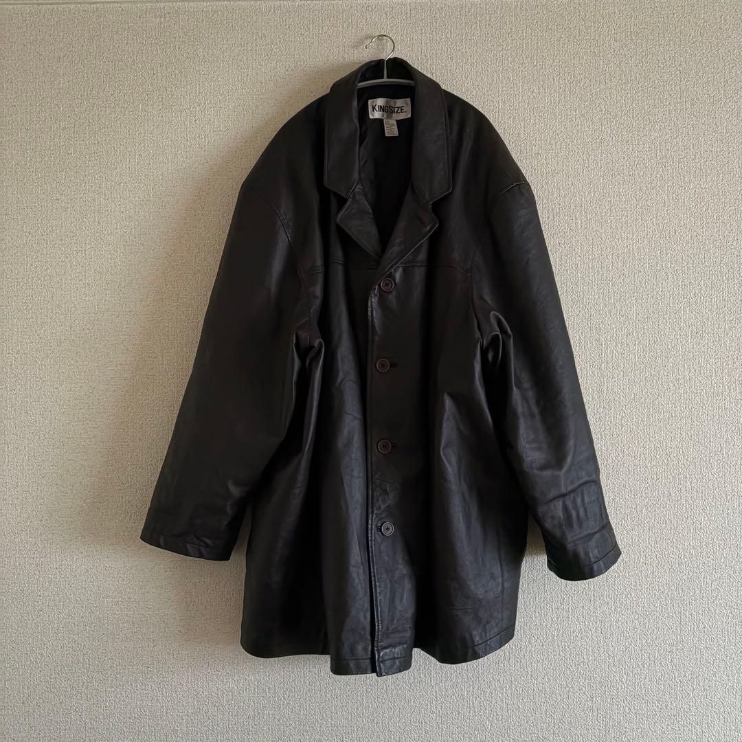ジャケット・アウター KING SIZE leather coat 6XL