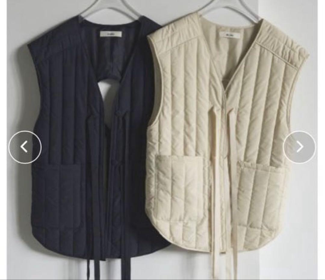 新品　anuke Backopen Stripe Vest スコットクラブ