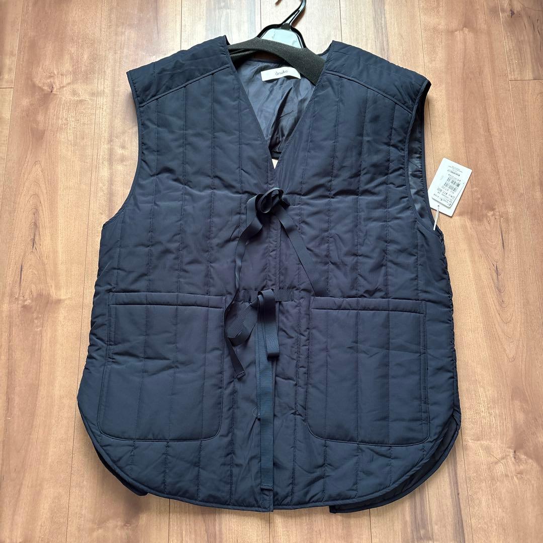 新品　anuke Backopen Stripe Vest スコットクラブ