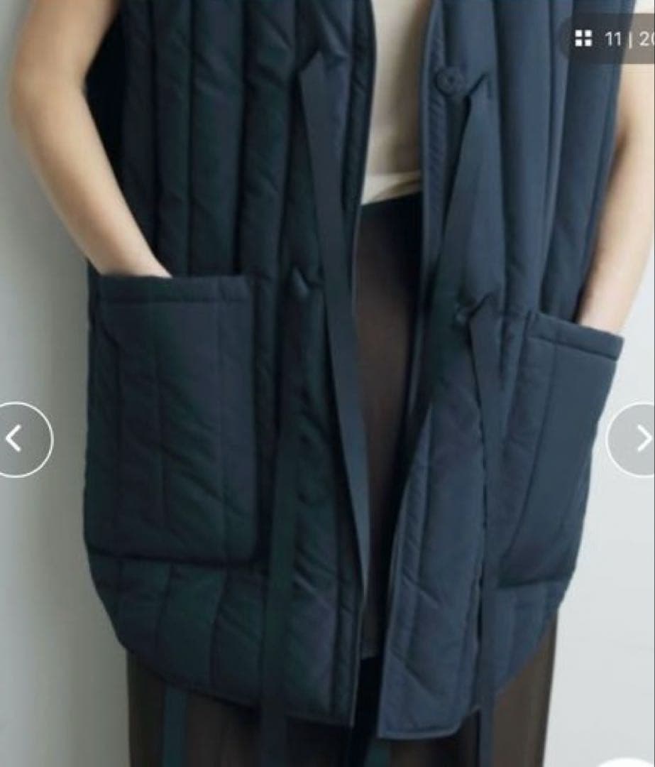 新品　anuke Backopen Stripe Vest スコットクラブ