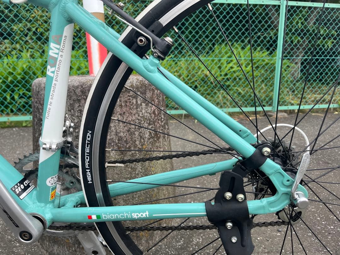 【QaDa】Bianchi ROMA 2 クロスバイク チェレステ