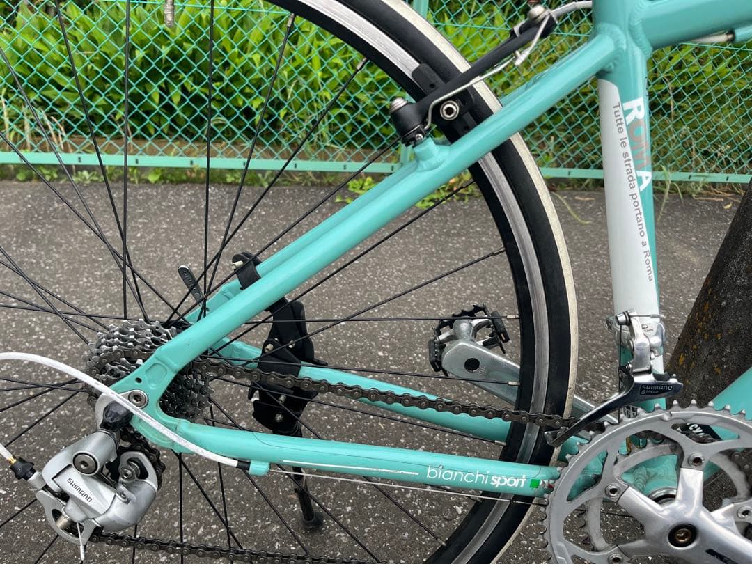 【QaDa】Bianchi ROMA 2 クロスバイク チェレステ