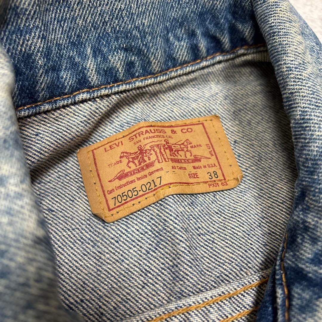 94年8月製◎リーバイス 70505 デニムジャケットUSA製 38