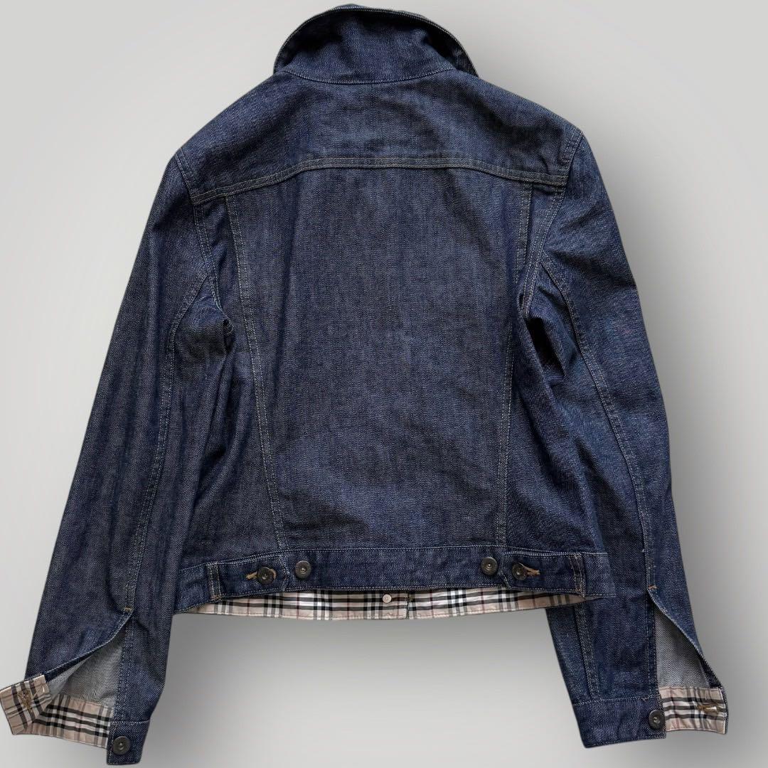 美品 Lサイズ BURBERRY LONDON デニムジャケット ノバチェック