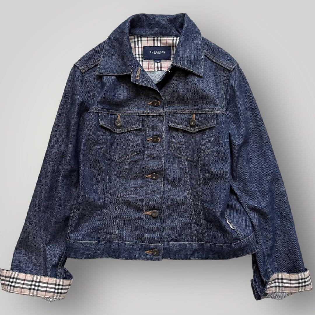 美品 Lサイズ BURBERRY LONDON デニムジャケット ノバチェック
