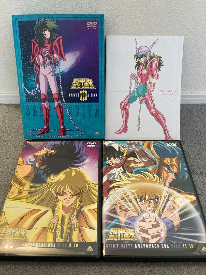 聖闘士星矢 DVD-BOX 全4巻 DVD初回生産特典 新生青銅聖衣4体