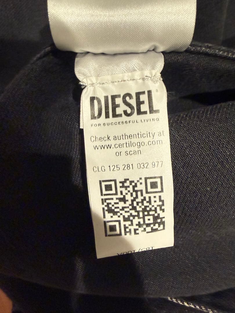 コムドットやまと着用　DIESEL メンズ フード付き デニムシャツ