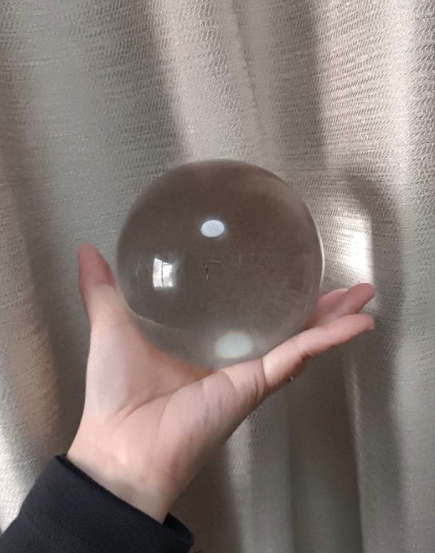 ★水晶玉 特大丸玉約11cm／約1.9kg★