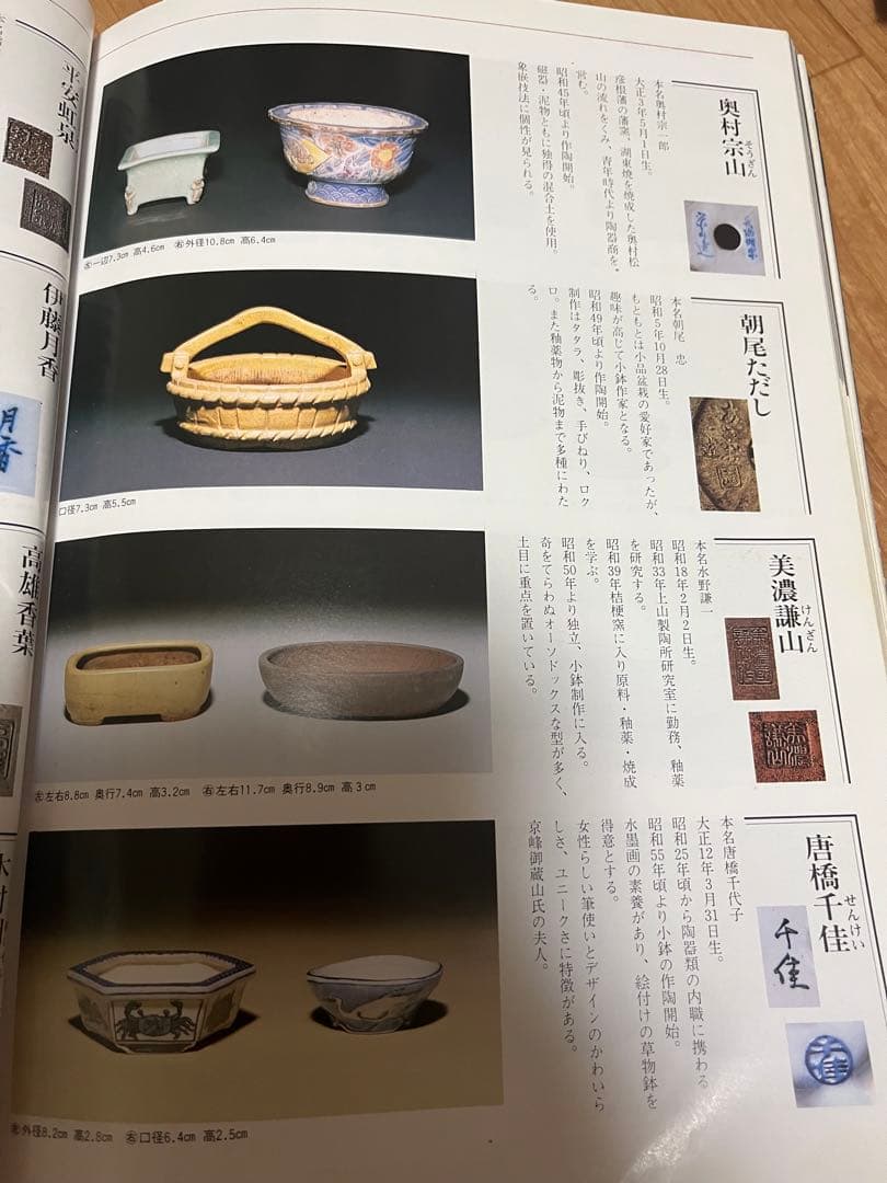 盆栽鉢　近代盆栽増刊号1松柏　ヴィンテージ　小品盆栽の本小品盆栽鉢作家名鑑落款集