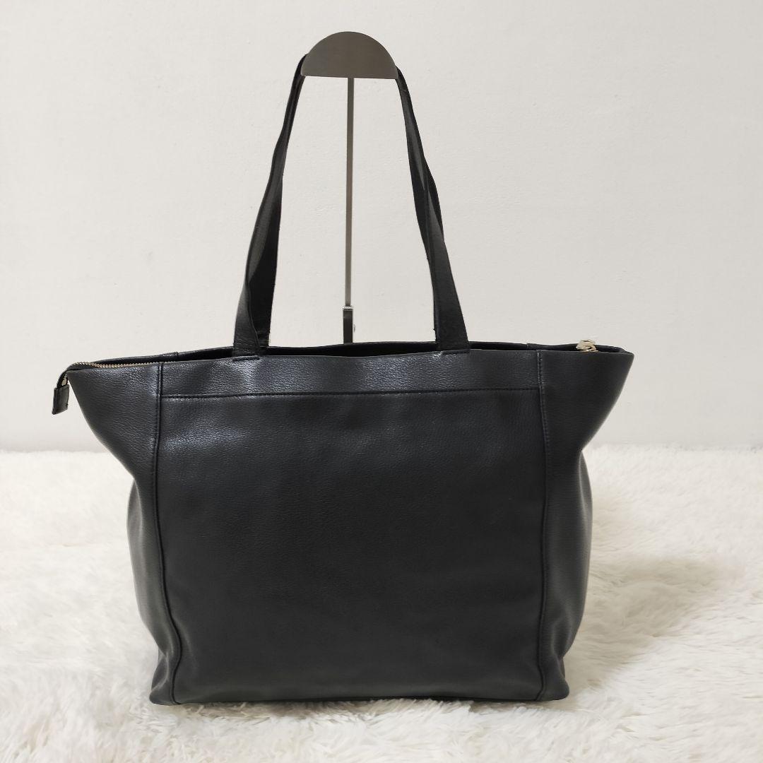 美品 ポールスミス シグネチャー ジップストライプ トートバッグ 肩掛け 黒
