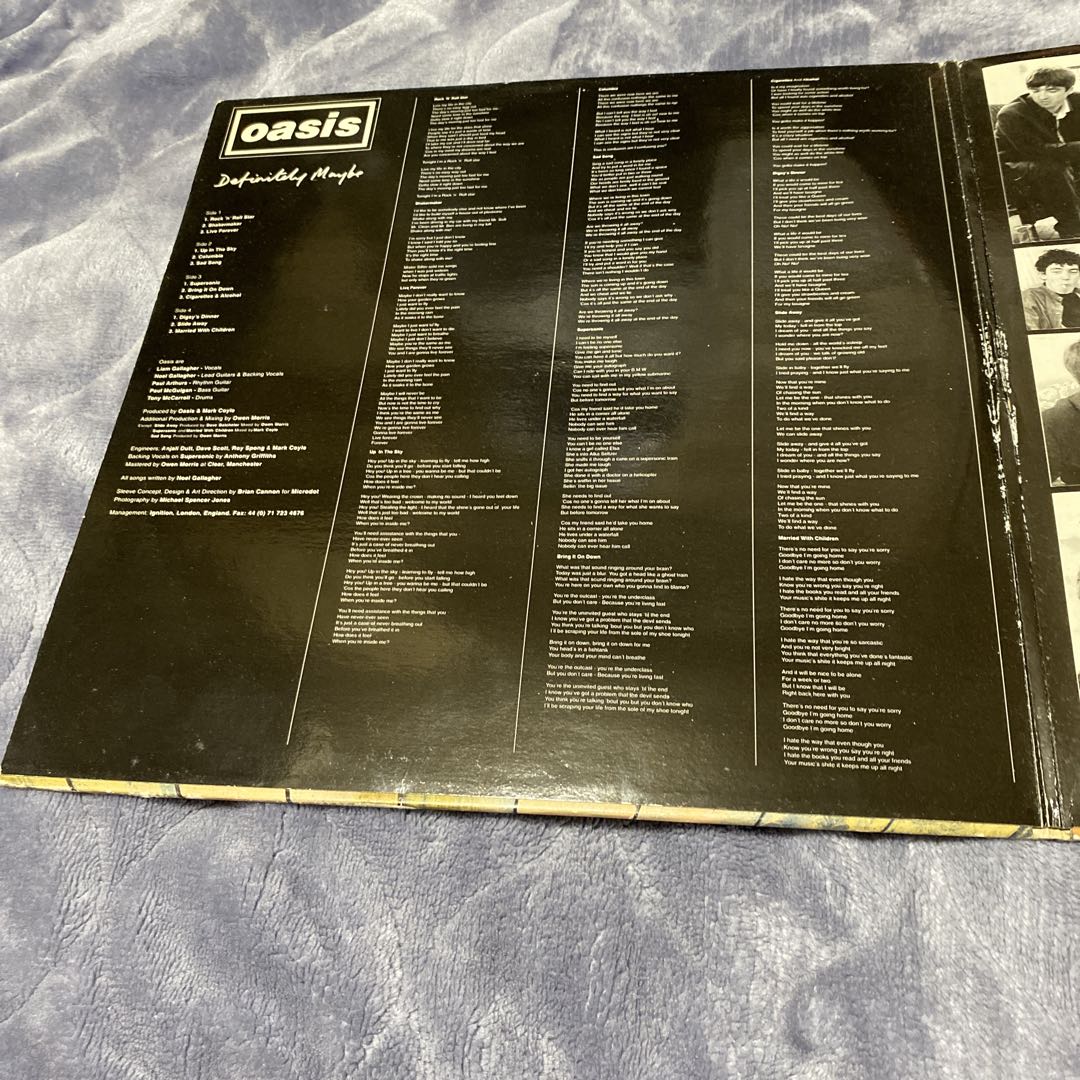 oasis definitely maybe レコード　CRE LP 169