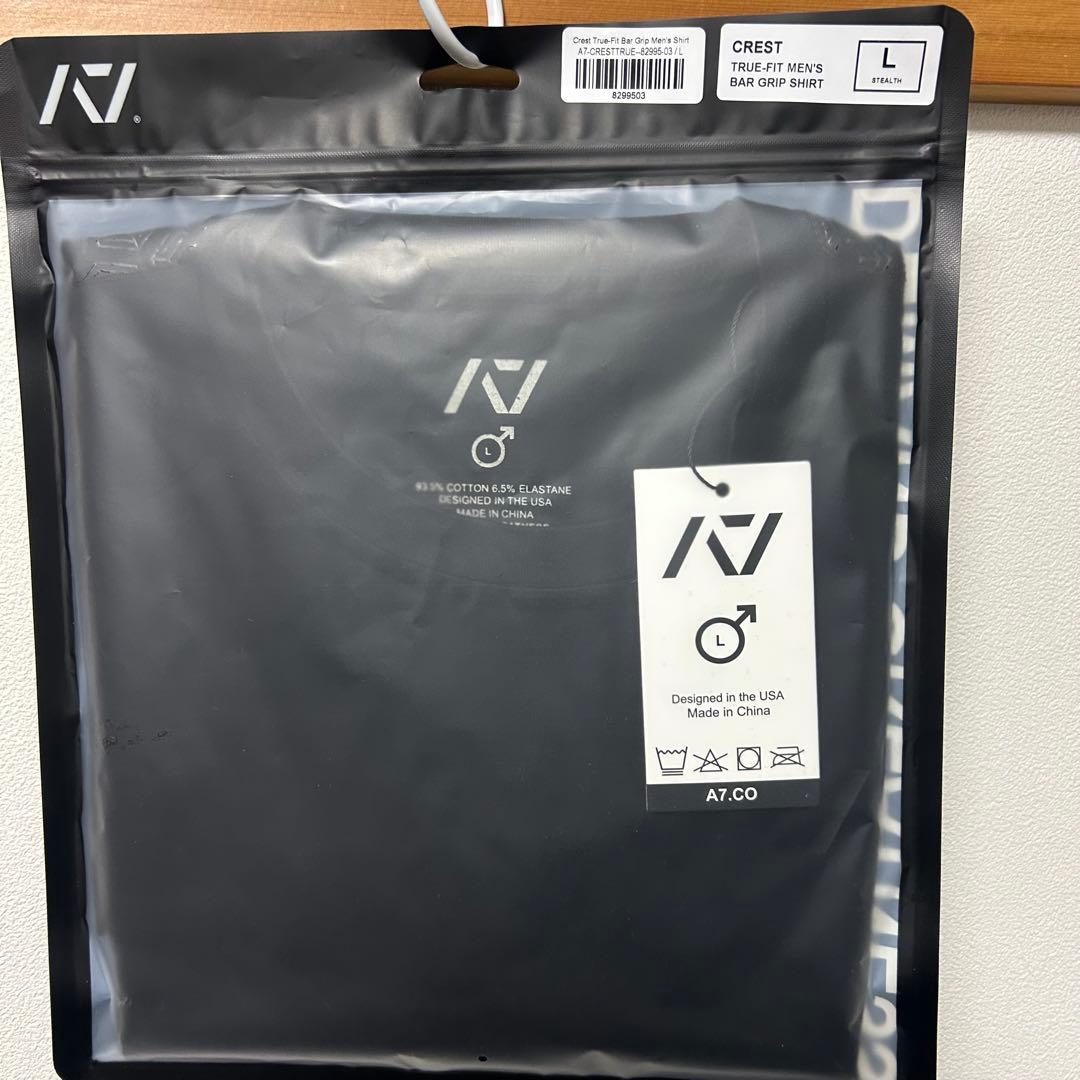 A7 バーグリップTシャツ L ブラック ステルス bargrip