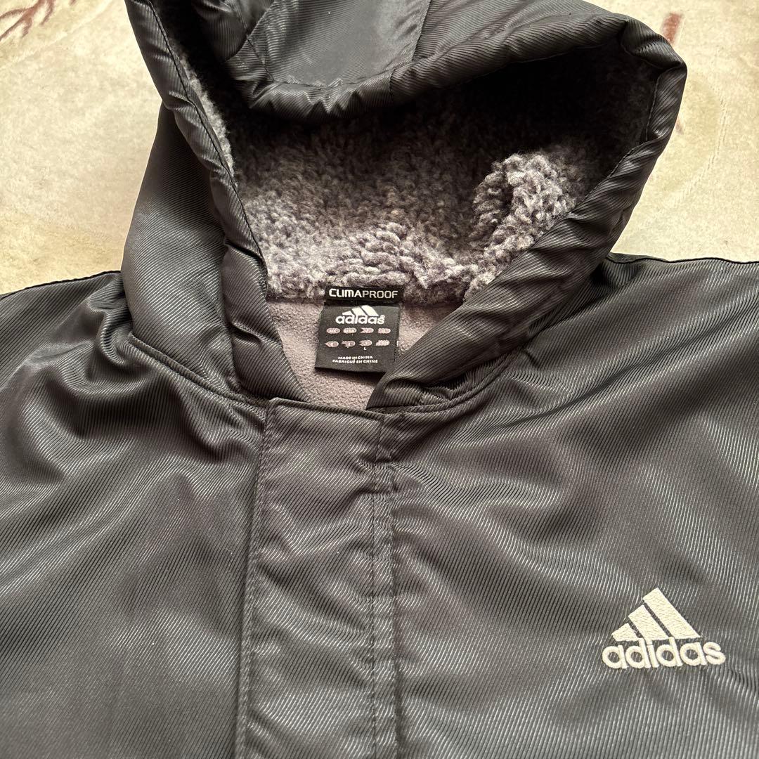 adidas CLIMAPROOF ベンチコート ブラック ハーフコート　美品