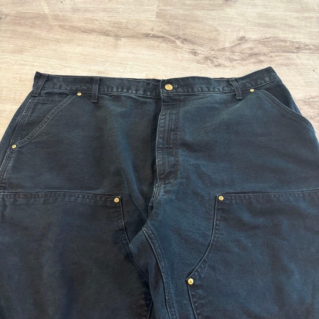 【極太シルエットCarhartt B01 USA製 UFCWタグダブルニー564