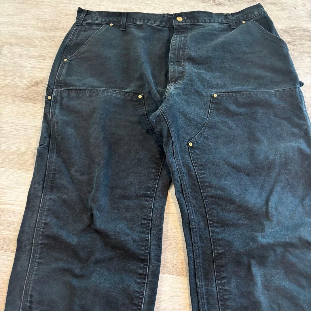 【極太シルエットCarhartt B01 USA製 UFCWタグダブルニー564