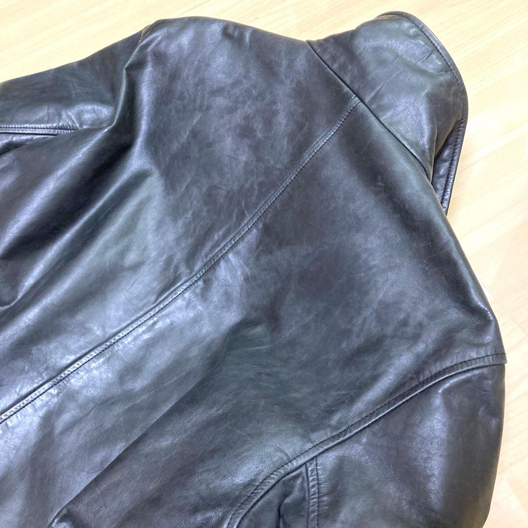 OLD GAPオールドギャップ　牛革メンズ　レザージャケット　ブラックSサイズ