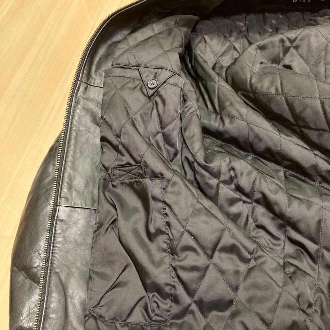 OLD GAPオールドギャップ　牛革メンズ　レザージャケット　ブラックSサイズ