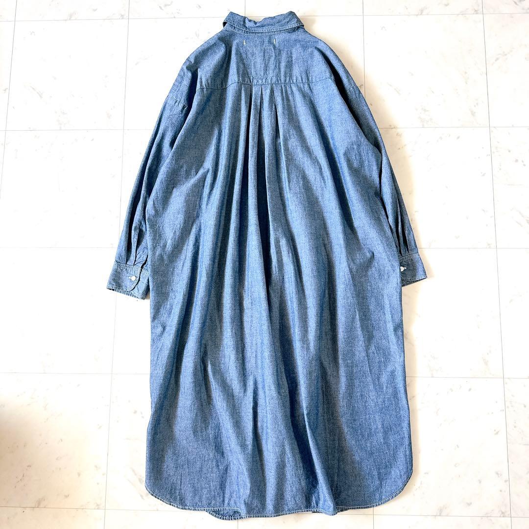 極美品＊フレームワーク ダンガリーシャツワンピース デニムワンピース ゆったり