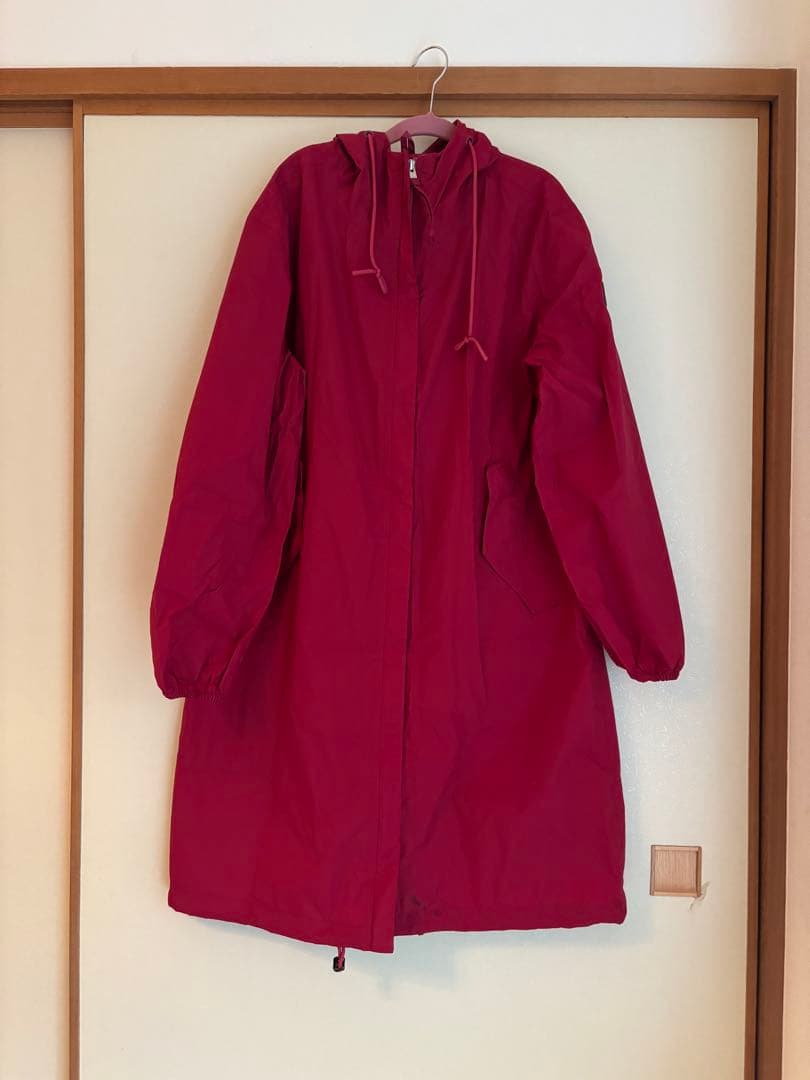AIGLE 透湿防水 パッカブルロングフーデッドジャケット
