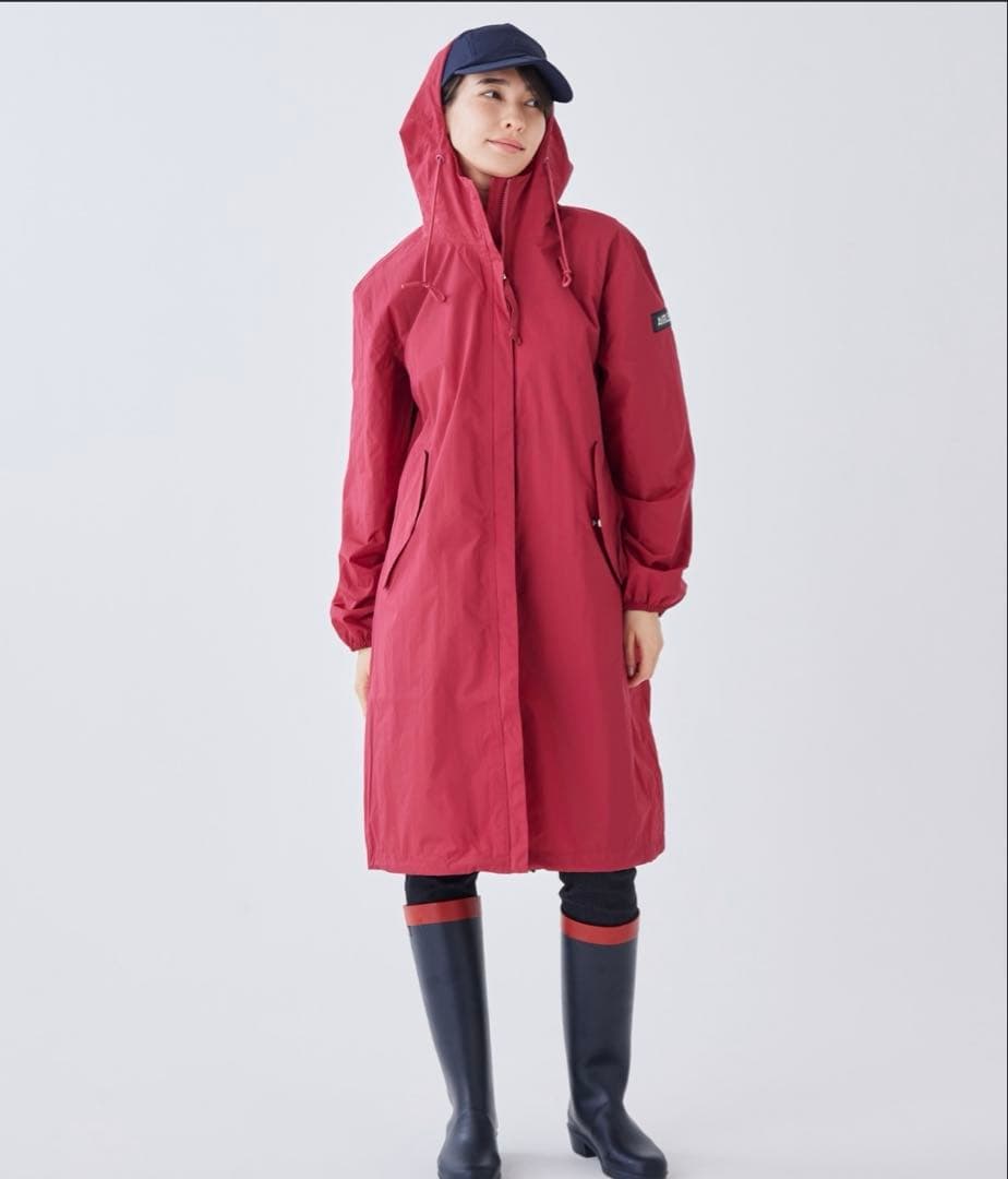 AIGLE 透湿防水 パッカブルロングフーデッドジャケット