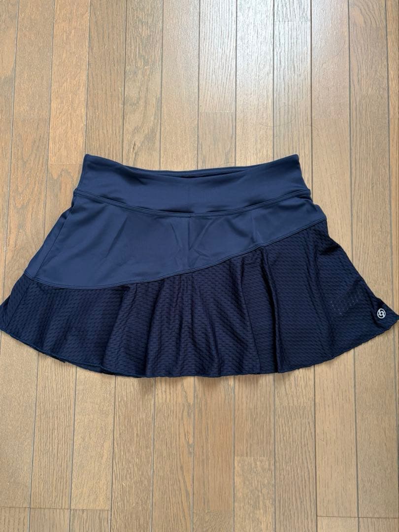 lija スコート　スカート 海外Ｓ　ネイビー