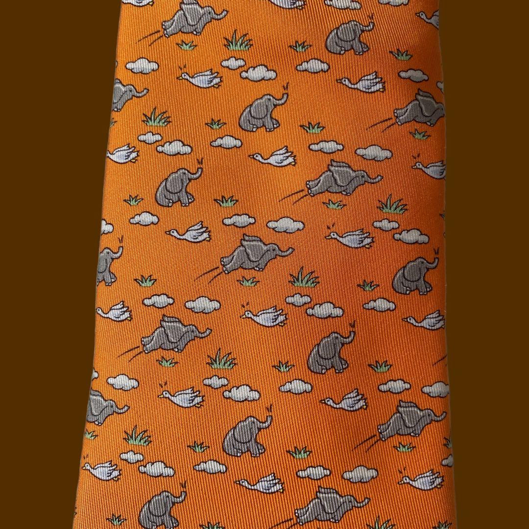 え*ん様 【★レア柄★】HERMES エルメス　空飛ぶゾウ　象　ヴィンテージ　シ