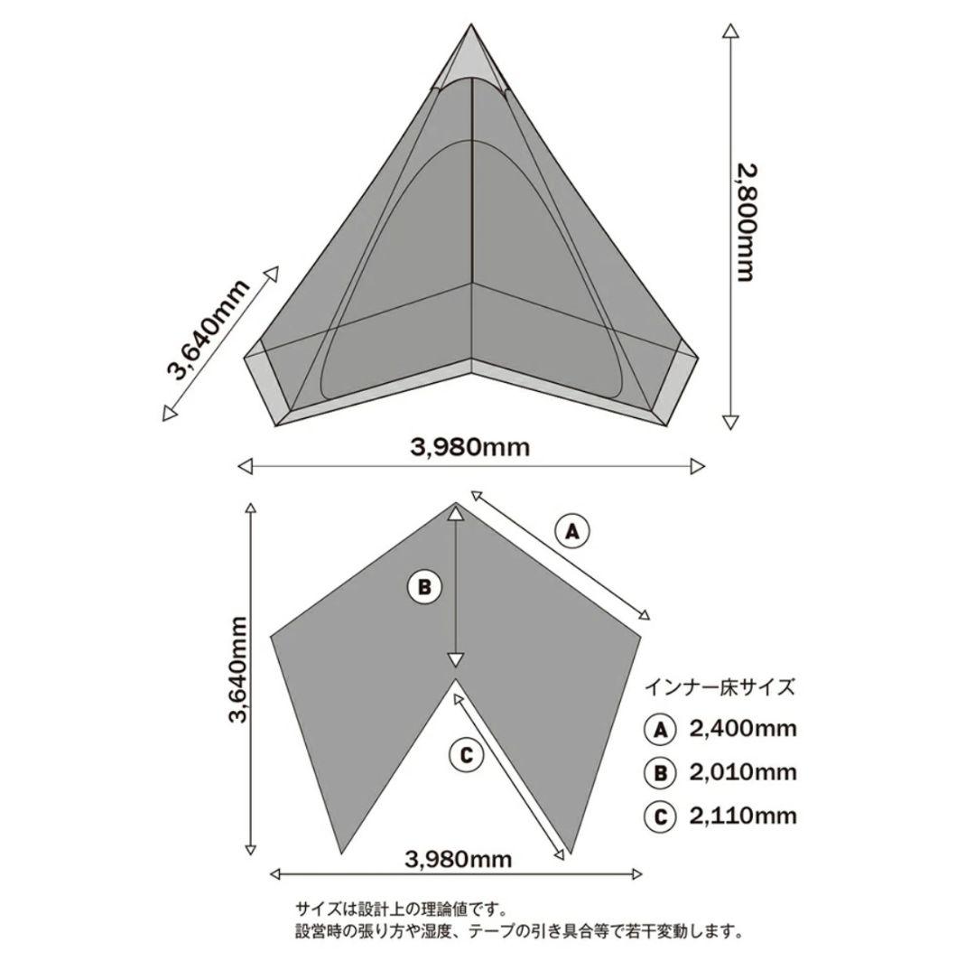 サーカスTC コンフォートレギュラー 4/5インナー グランドシート 3点セット
