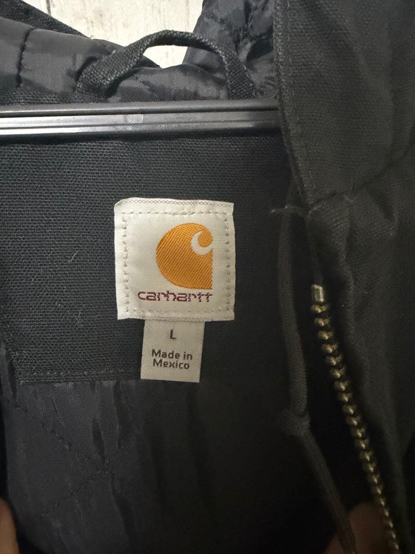 Carhartt アクティブジャケット ブラック L ダック地 パーカー 定番