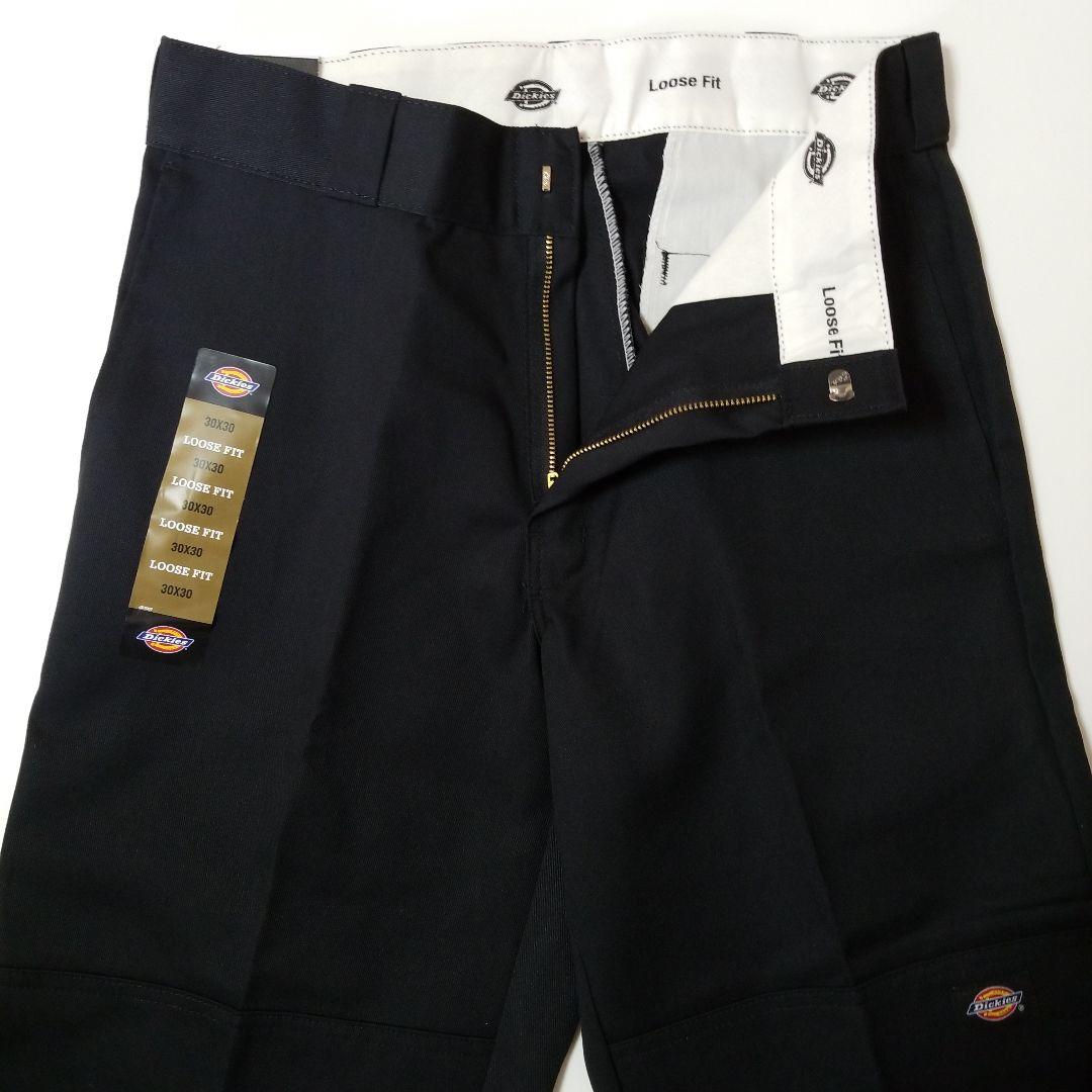 30×30【新品・未使用】ディッキーズ　ダブルニー　85283　　・BLACK・