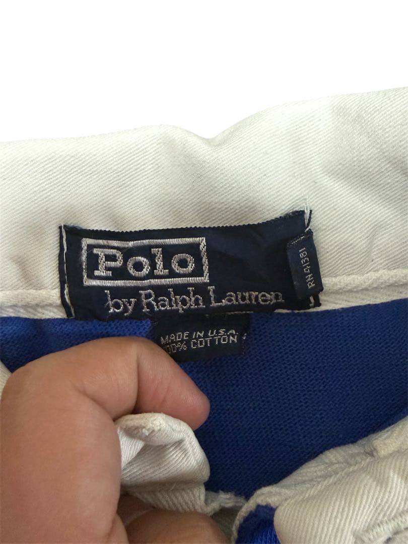 90s POLO RALPH LAUREN ラガーシャツ USA製ビックサイズ