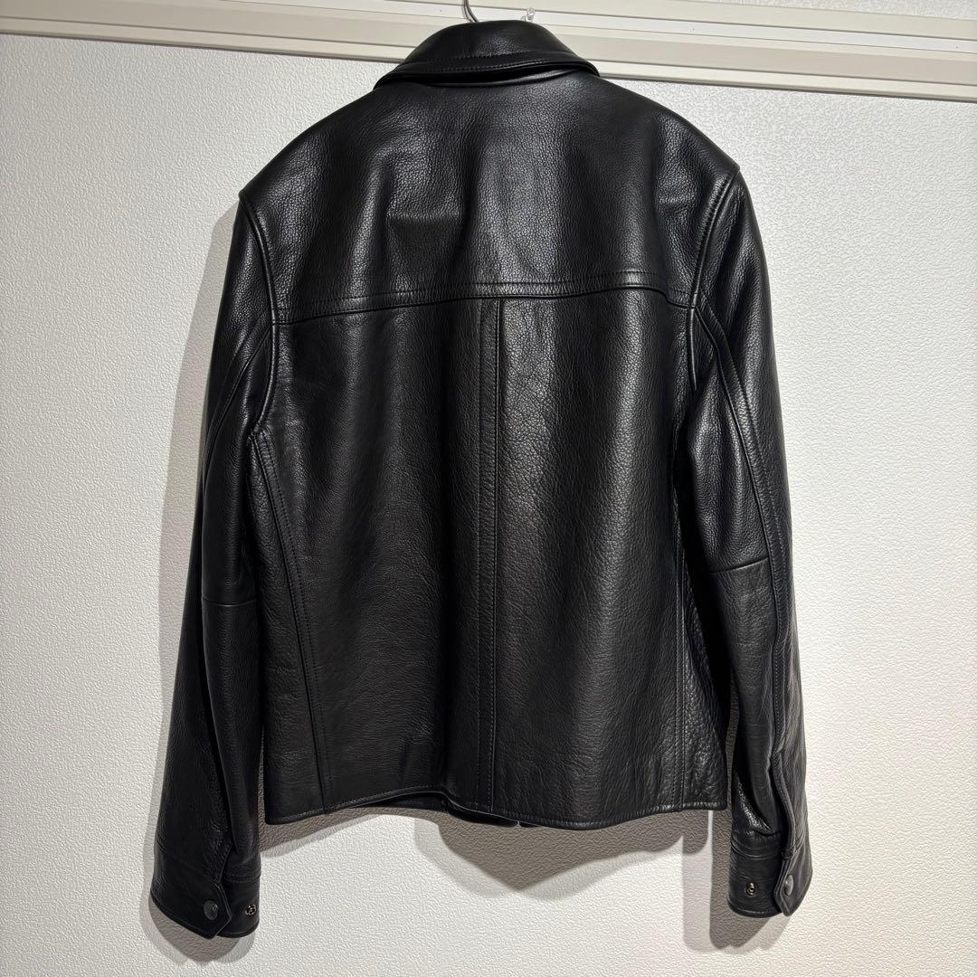 COACH 黒レザージャケット XSサイズ