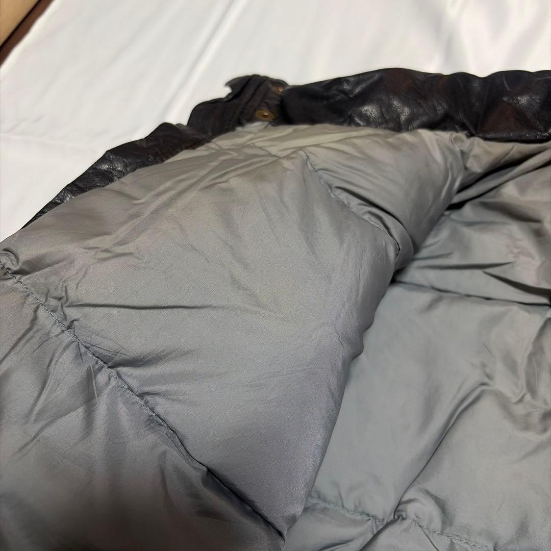 た*ご様 80s Eddie Bauer レザー ダウンジャケット