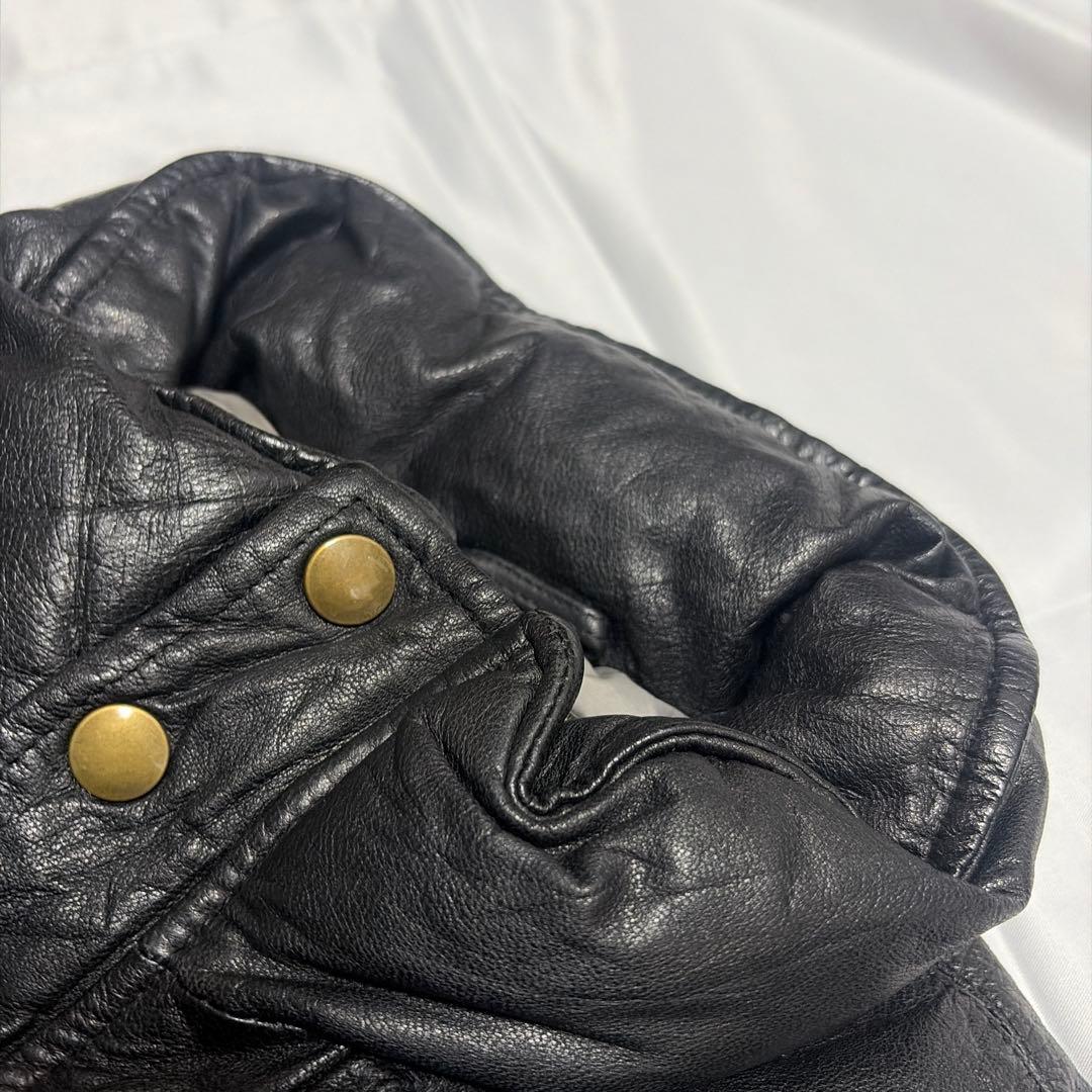 た*ご様 80s Eddie Bauer レザー ダウンジャケット