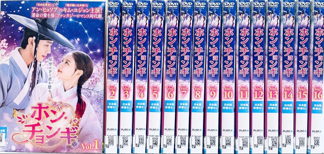 ホン・チョンギ　【全16巻】　レンタル版DVD 全巻　アン・ヒョソプ　韓国