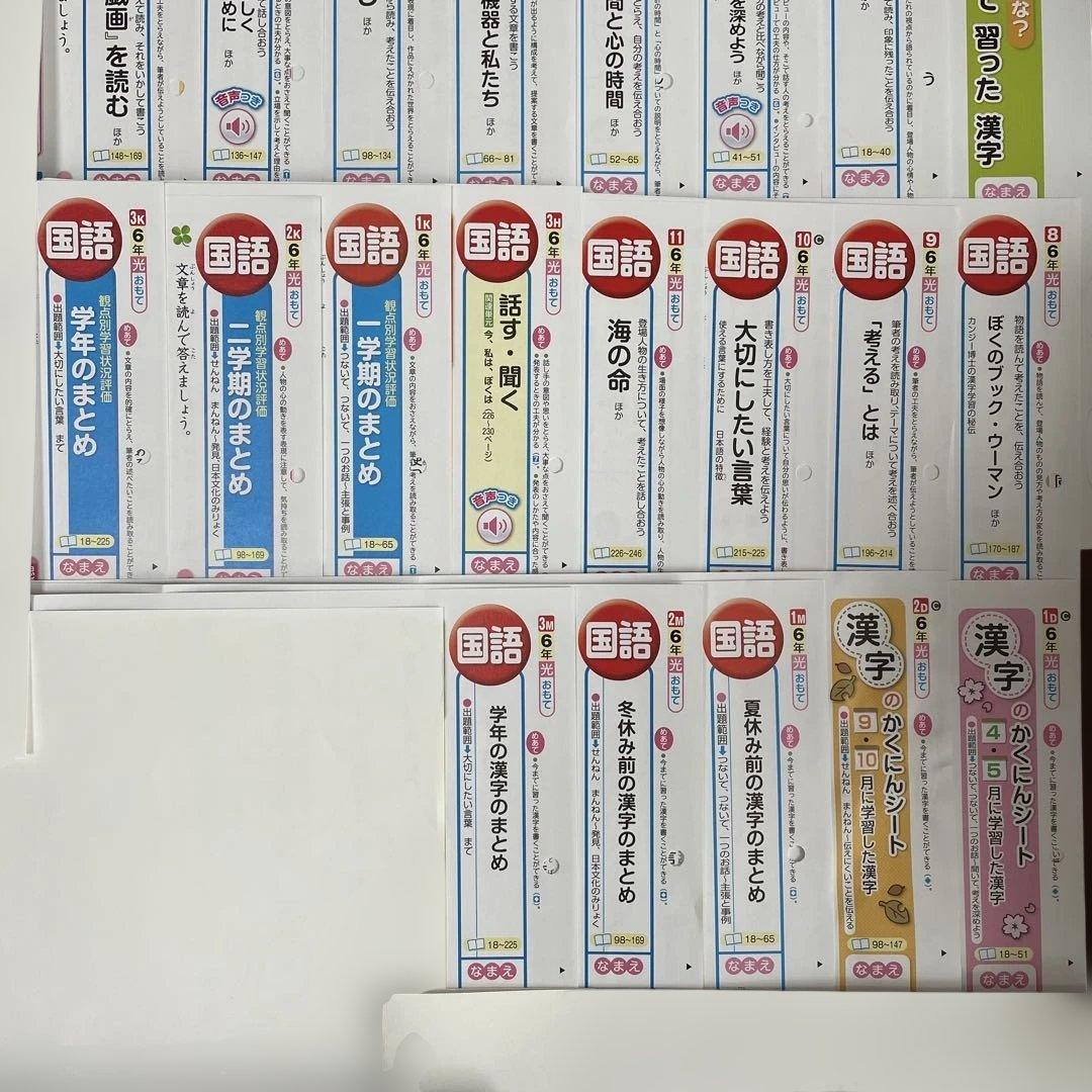 【最新版】小学6年　国語　カラーテスト　令和7年年度　１年分
