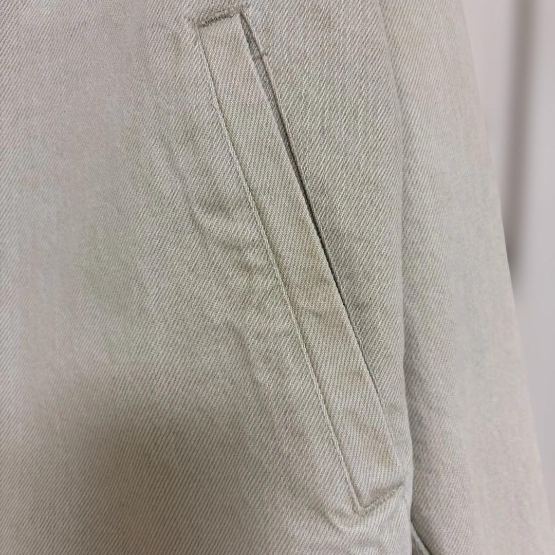 80s USA製 L.L.Bean デニム ハンティングジャケット　アイボリー
