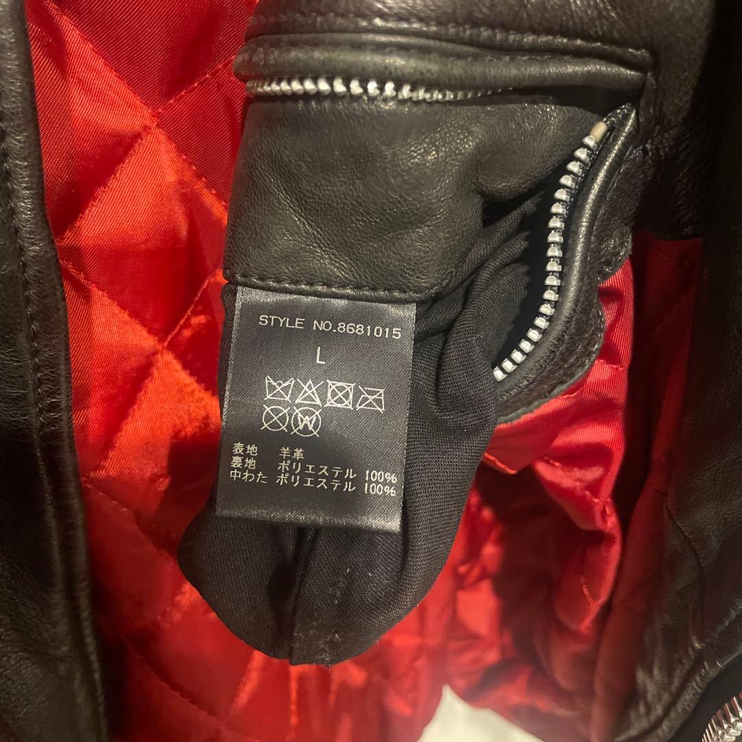 【商品名】 LHP ライダースジャケット （羊革）Lサイズ 8681015