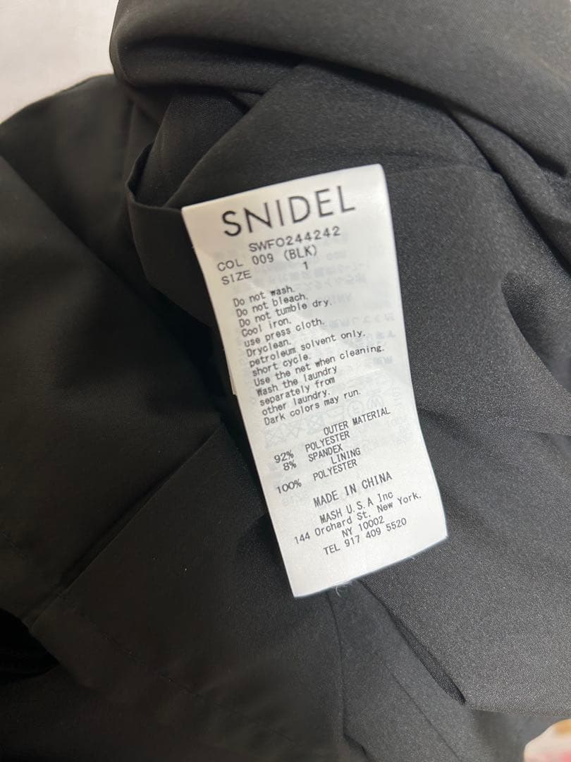 SNIDEL スナイデル　金ボタンジレワンピース