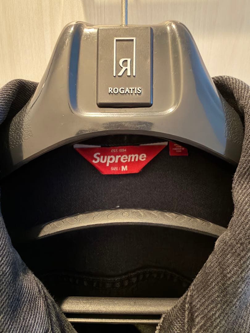 supreme ブラック デニムジャケット25ss