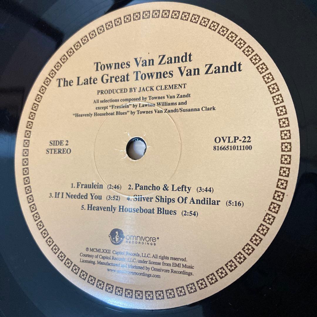 激レア The Late Great Townes Van Zandt LP